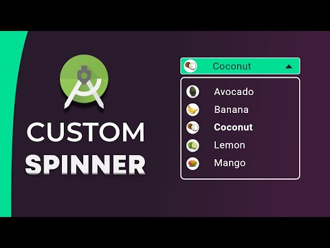 Android Custom Spinner | Spinner Customization Step By Step - Android Studio Tutorial